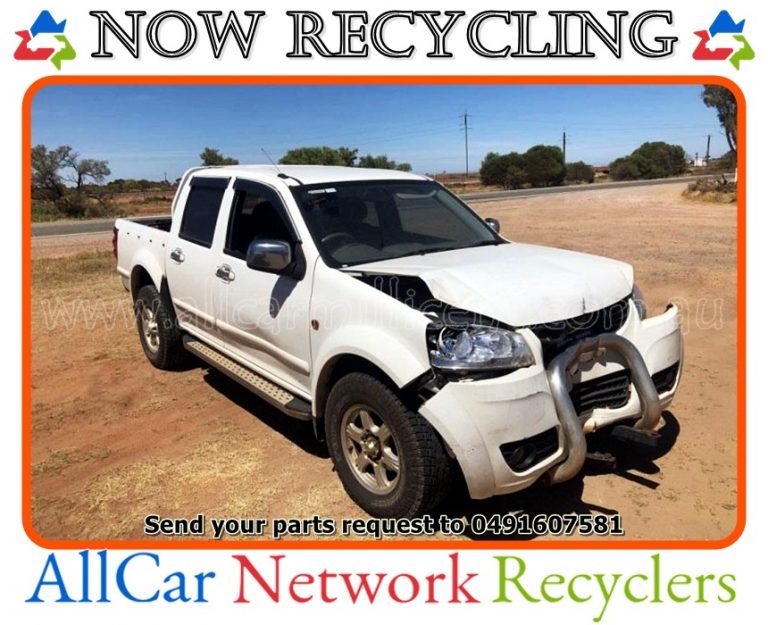 Processed for Scrap Great Wall V200 K2 Dual Cab White March 2014